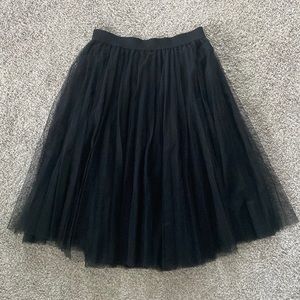 Tulle knee length skirt